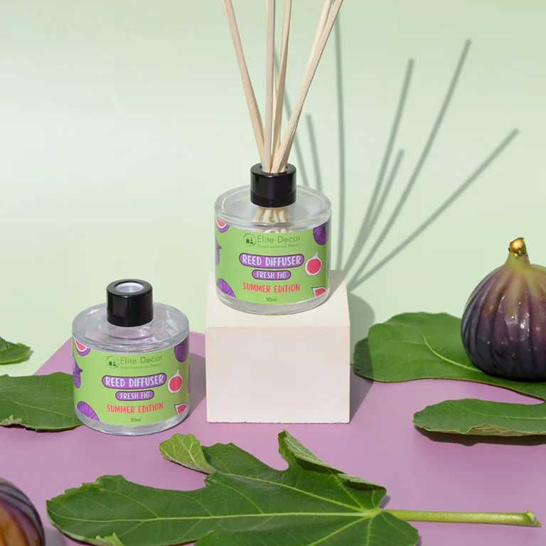 Χειροποίητο αρωματικό χώρου με στικς reed diffuser με άρωμα σύκο "Fresh Fig".
