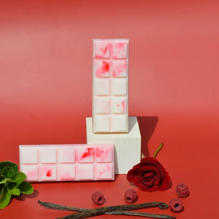 Αρωματικό κερί σε μορφή μπάρας wax melt σε άρωμα βανίλια και ράσμπερι "Vanilla Raspberry".