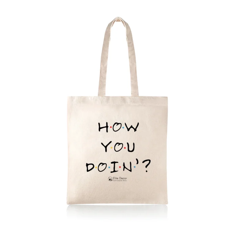 Υφασμάτινη τσάντα tote bag εμπνευσμένο από τη σειρά "Τα φιλαράκια".