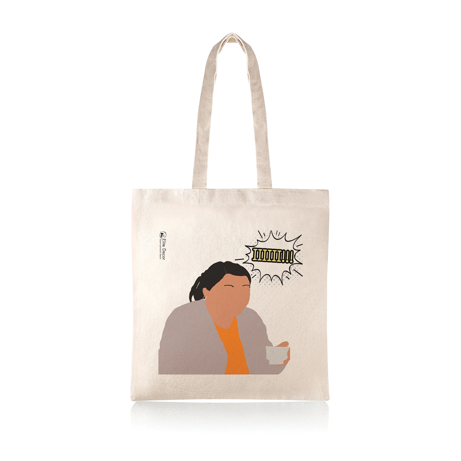 Υφασμάτινη τσάντα tote bag με αστεία ατάκα της "Ζουμπουλίας" από το "Παρά Πέντε".