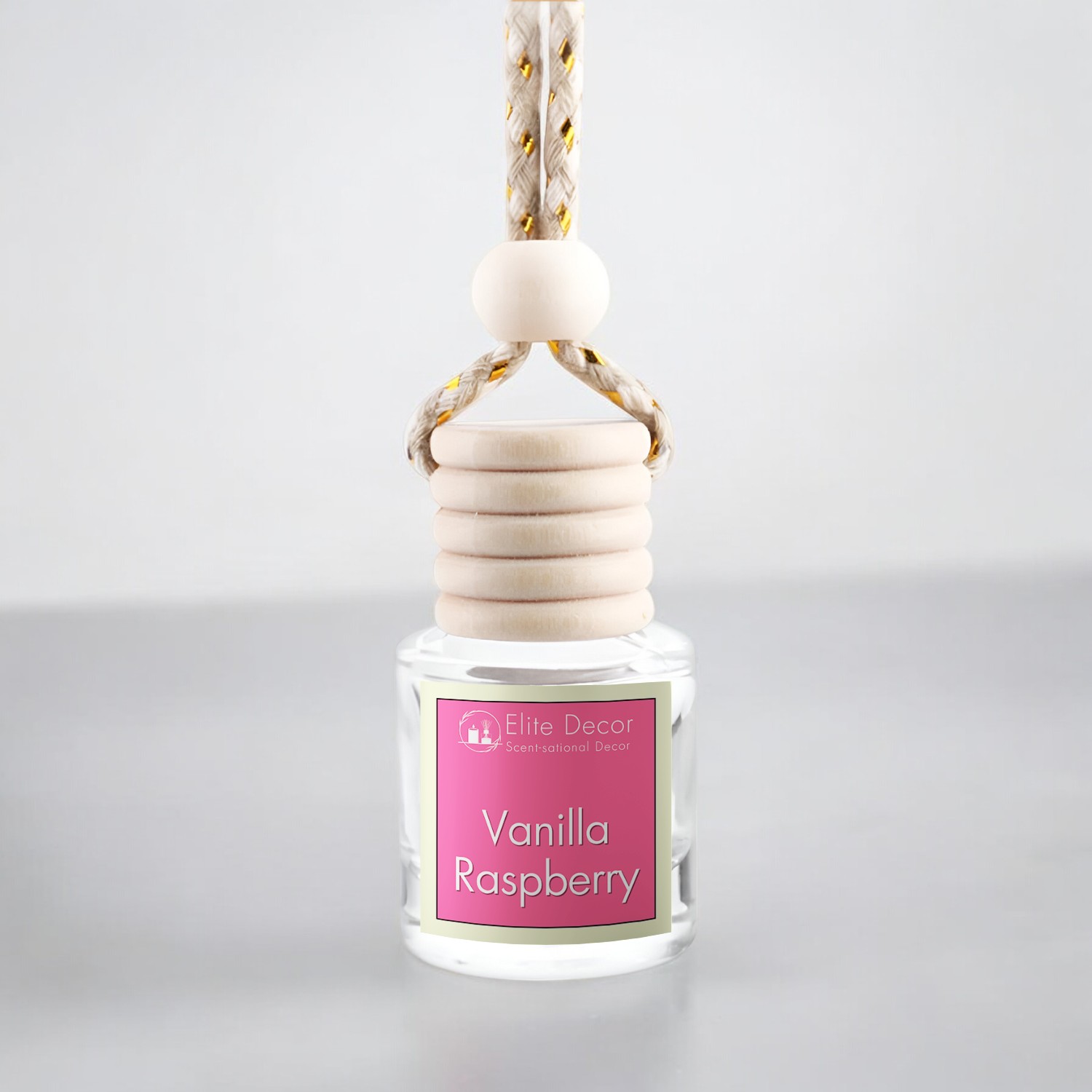 Κρεμαστό αρωματικό αυτοκινήτου με άρωμα Vanilla Raspberry.
