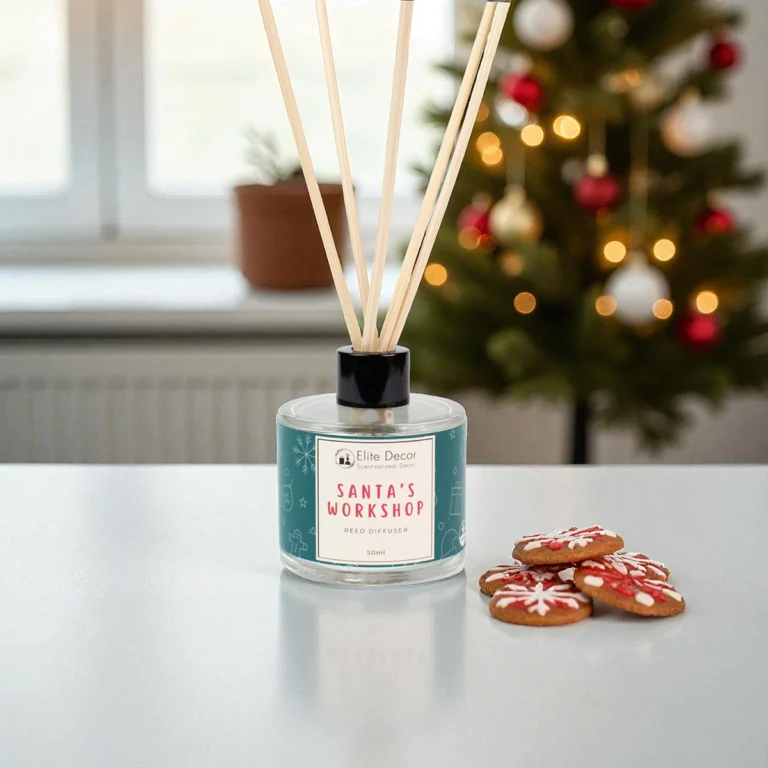 Αρωματικό χώρου με στικς, με άρωμα Santa's Workshop.